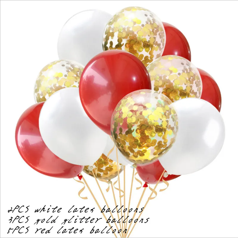 10-дюймовый латексный шар розовое золото конфетти украшение для детского дня