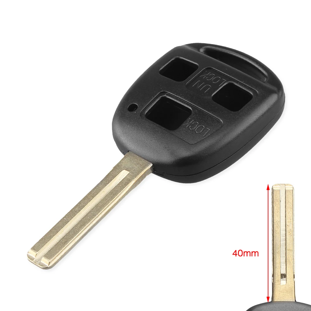 TOY48 Blade 40mm Дистанционный автомобильный чехол для ключа KEYYOU Fob 3 кнопки для Toyota Celica Avensis RAV4 камера заднего вида Corolla Yaris RAV4 Land Cruiser - Color: TOY48 Blade 40mm