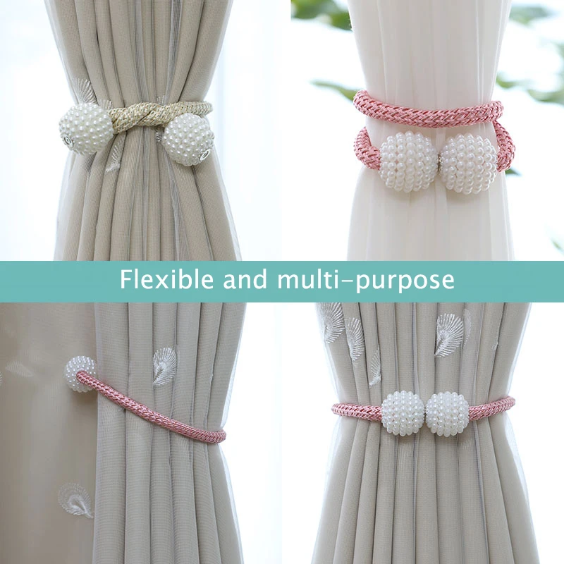 Жемчужный магнитный зажим для штор держатель в домашних условиях подвесные