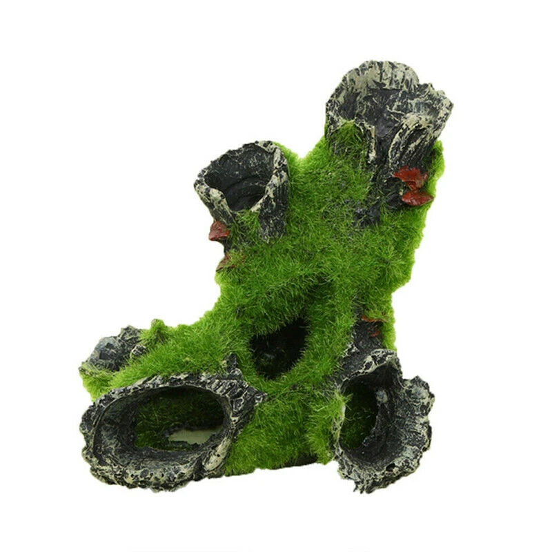 Украшение для аквариума аквариум с видом на горы домик дереве пещера-украшение