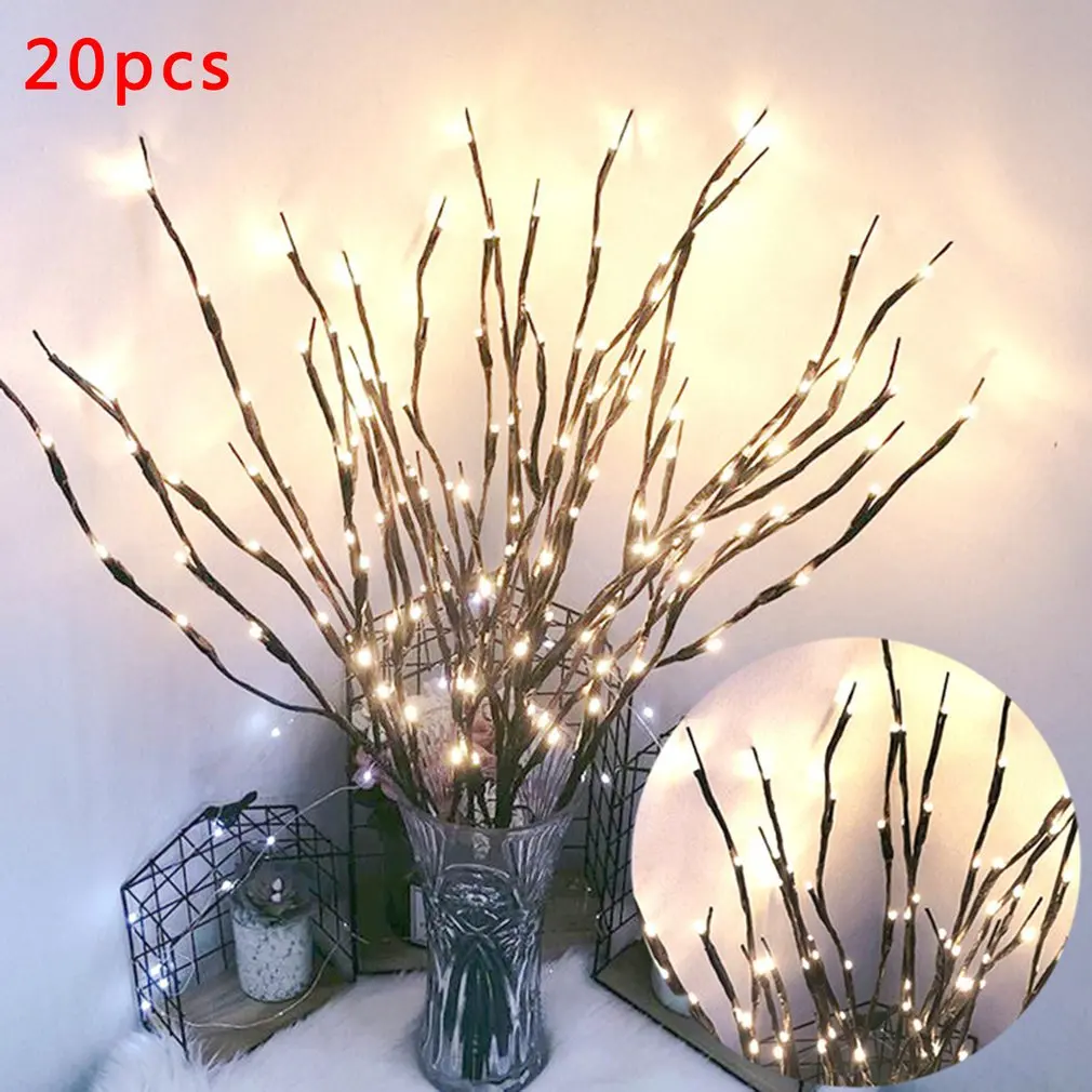 

20 Bulbs Home Party Decoration LED Fairy Light Vase Flower Branch Lamp Floral String Lights Christmas Garden Decoration