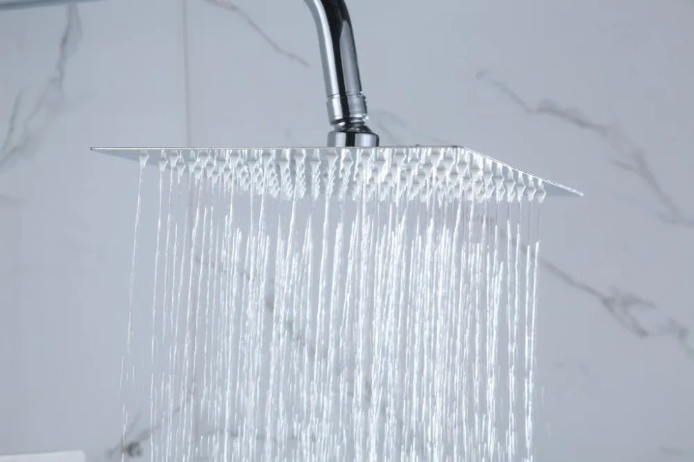 1SET Bathroom sets faucets set Bath Shower Faucet with slide bar rainfall shower head bathtub mixer taps | Обустройство дома
