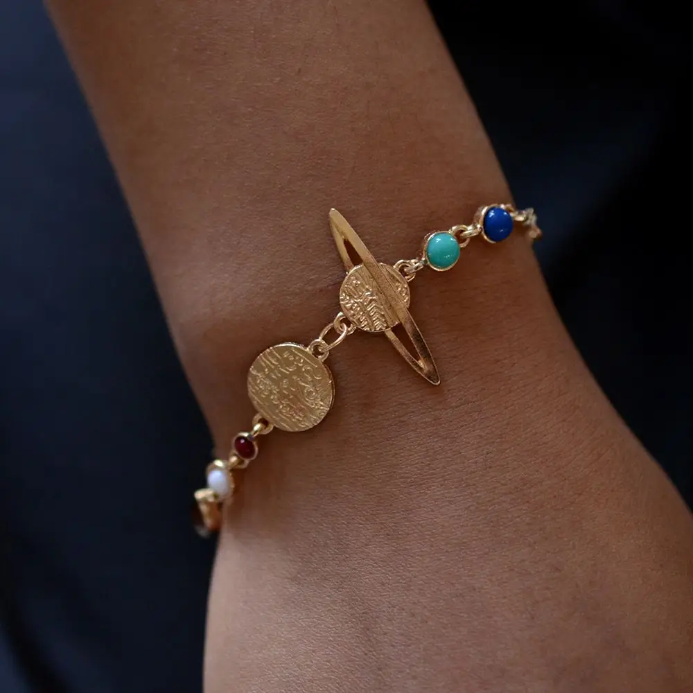 Новинка 2019 браслет в богемном стиле браслеты виде планеты вселенной Юпитера