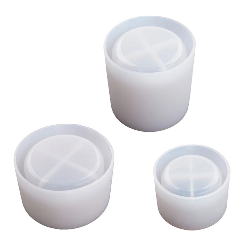 

3 Pcs Flower Pot Epoxy Resin Mold Jewelry Storage Box Cup Casting Silicone Mould DIY Crafts Home Decorations Mold