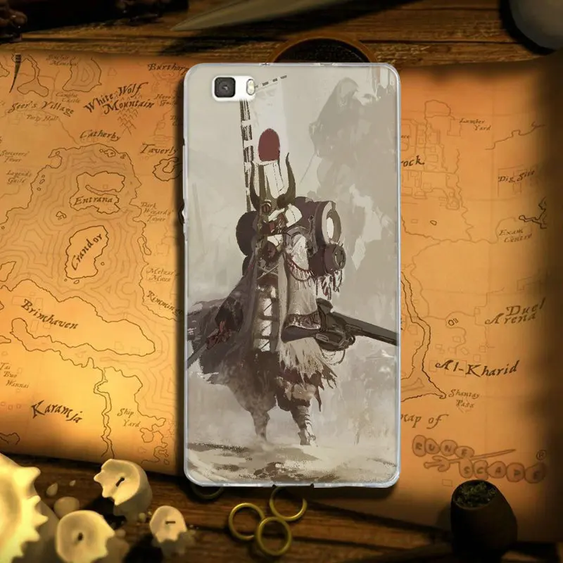 Мужские Самурайские японские дизайнерские мягкие чехлы для телефонов huawei Y3 Y5 Y6 Y7