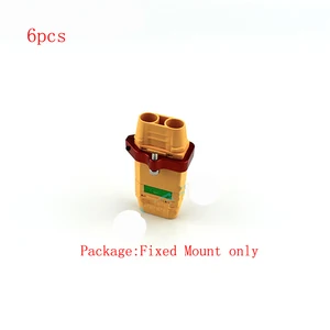 6 шт.лот XT90-S разъем для батареи фиксированный кронштейн держатель из алюминиевого сплава для UAV мультикоптера RC самолет запасные части