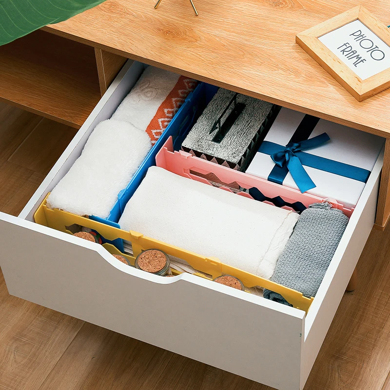 1 шт. многоцелевой Пластик регулируемые разделители для ящиков Организатор