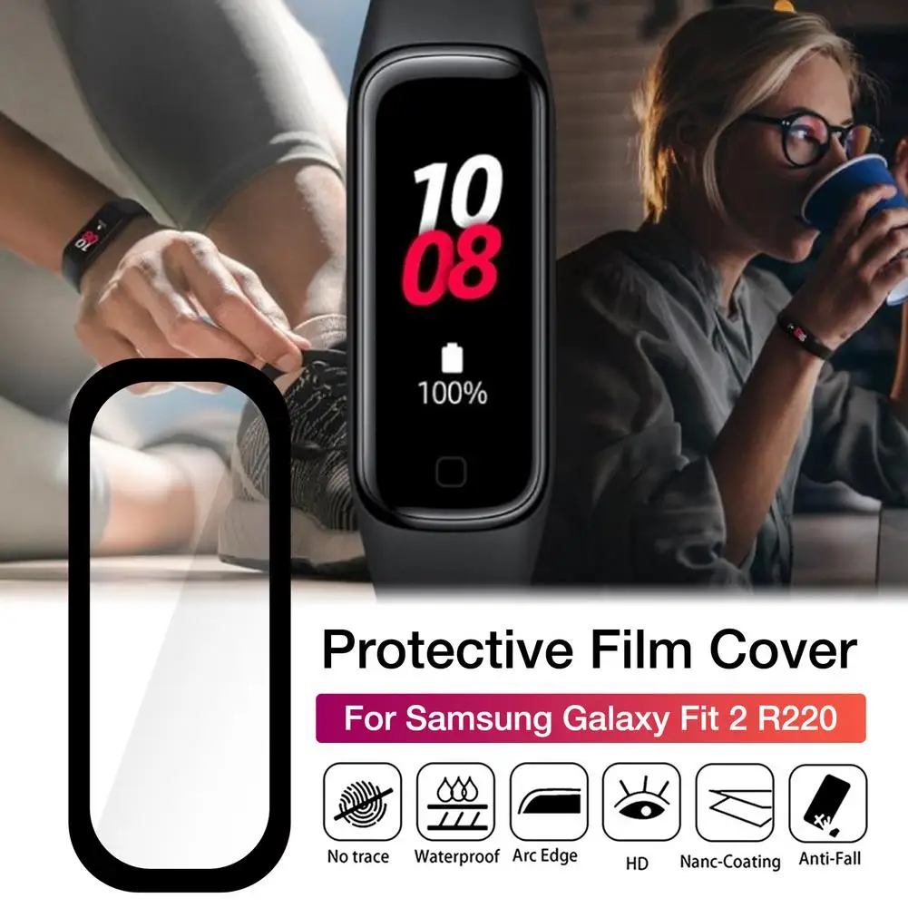 

Защитная пленка для экрана 3D полная Защита для Samsung Galaxy Fit2 Fit 2 R220 Защитная пленка для смарт-браслета аксессуары
