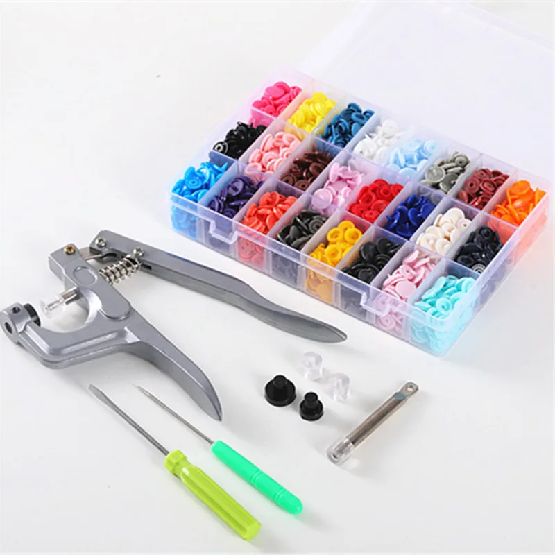 

T5 Plastic Resin Snap Button Press Stud Cloth Button Press Machine Sewing Tool U Shape Fastener Snap Pliers KAM Button