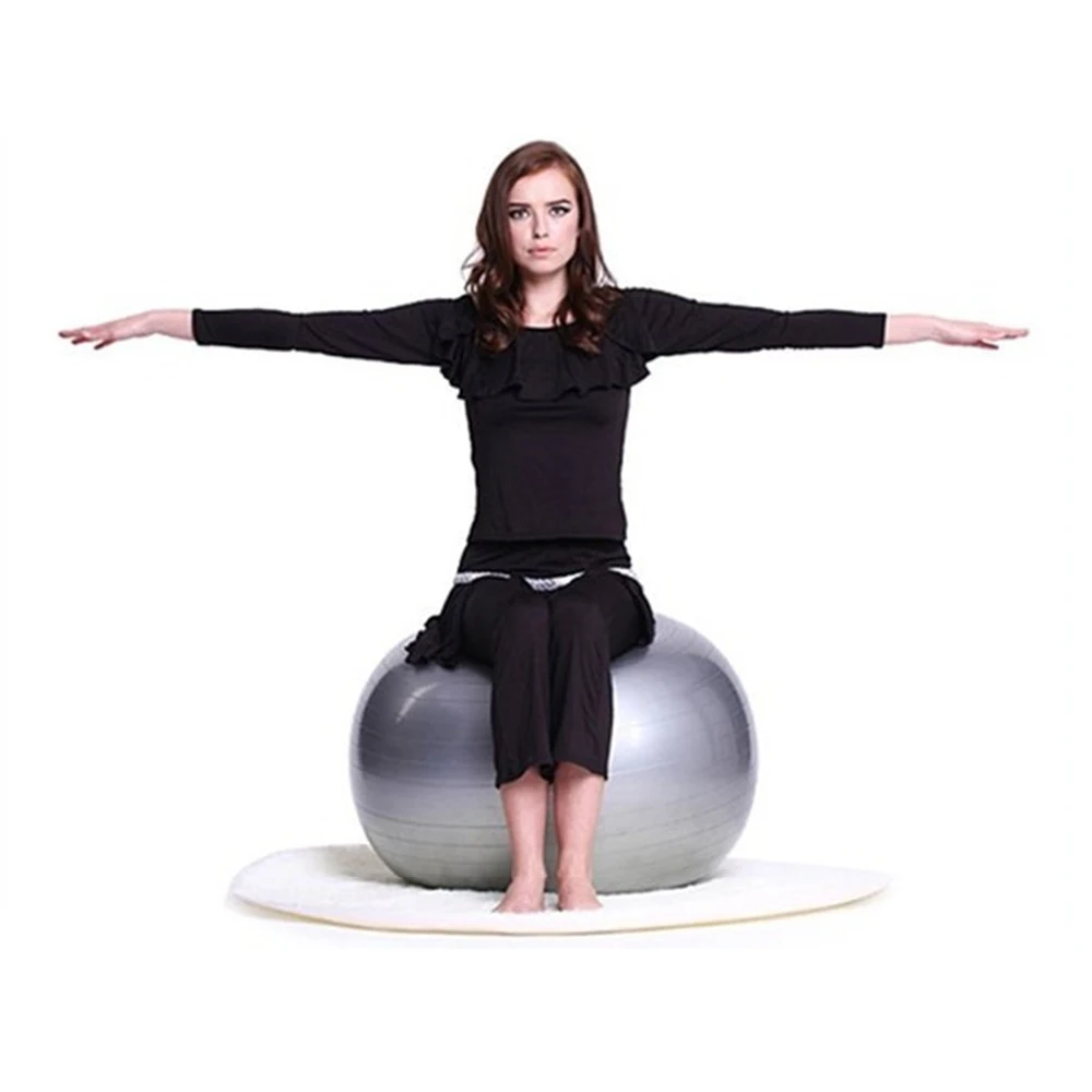 

65cm Yoga Ball Anti Burst Balance Workout Stability Exercise Ball for Pilates Yoga Fitness Physical Therapy with Air Pump