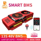 Смарт BMS 13S 48V 300A 400A 500A Bluetooth 485 для USB-устройства CAN NTC UART программное обеспечение, защитная плата для литий-ионной батареи BMS с вентилятором
