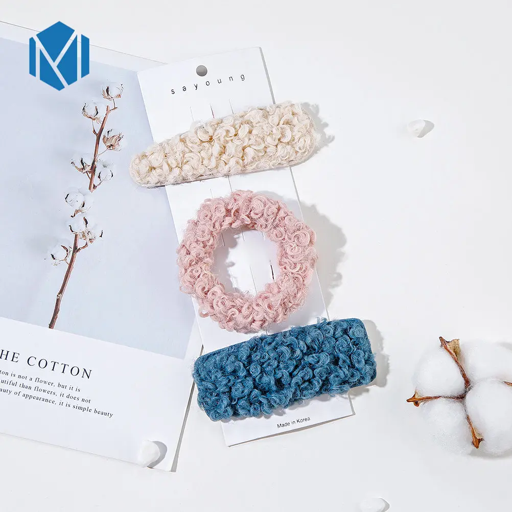 Супер ткань 3 шт./компл. зимнее пальто из овечьей шерсти для детей резинка волос