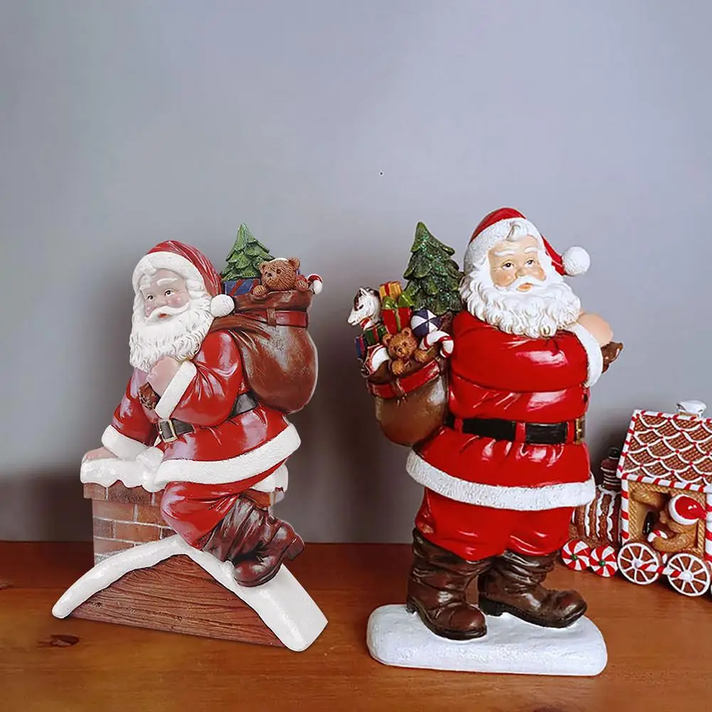 

Santa Claus Statue Table Decor Christmas Santa Claus Figurine Santa Figurines Doll Accessories Ornament Gift Christmas Home D