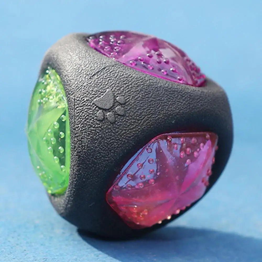 

New Luminous Dog Toy Durable Bouncy Balls Rubber Bouncy Bite- resistant Dog Chewing Ball Dog Training Pet Toys