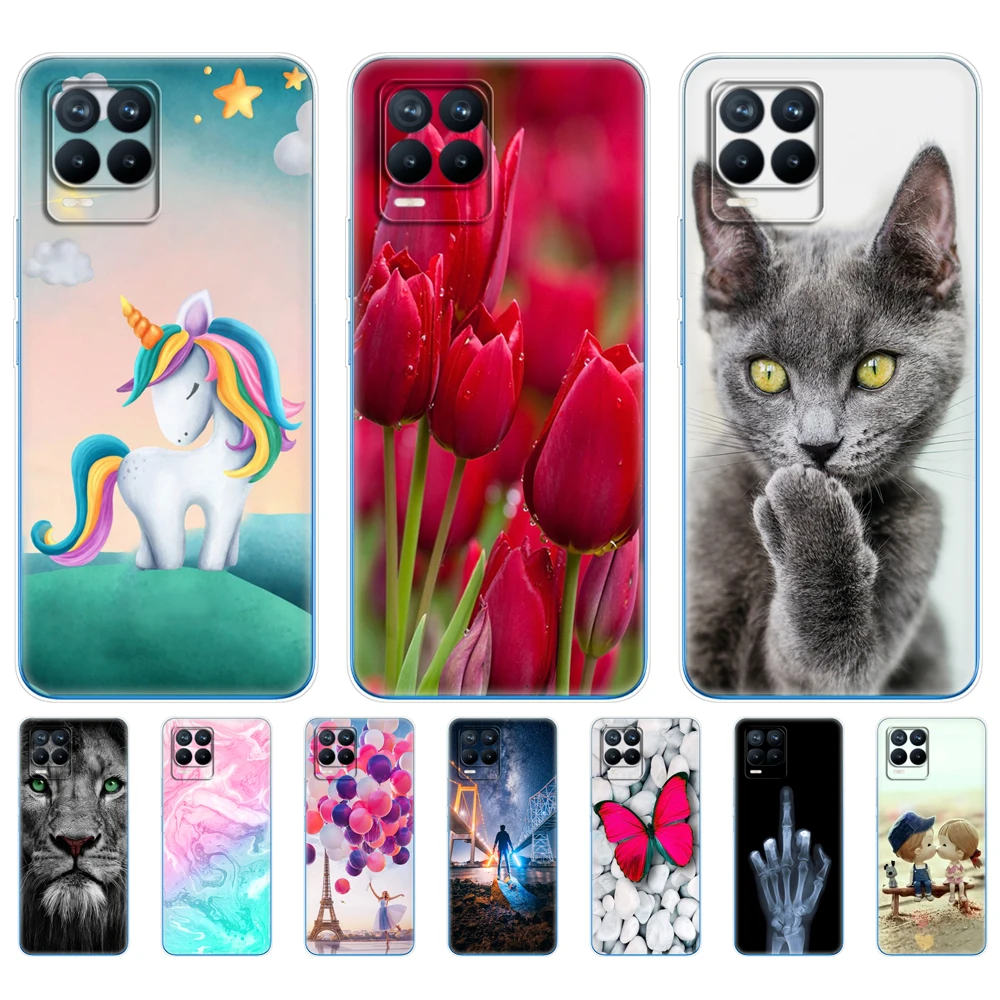 for realme 8 case 6 4 soft silicon tpu back for realme 8 pro oppo realme8 4g rmx3085 phone cover coque capa funda bumper bag free global shipping