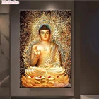 Статуя Будды, алмазная живопись, дневное расстояние, полная дрель, буддизм, сделай сам, 5D Вышивка крестиком, домашний декор, подарок