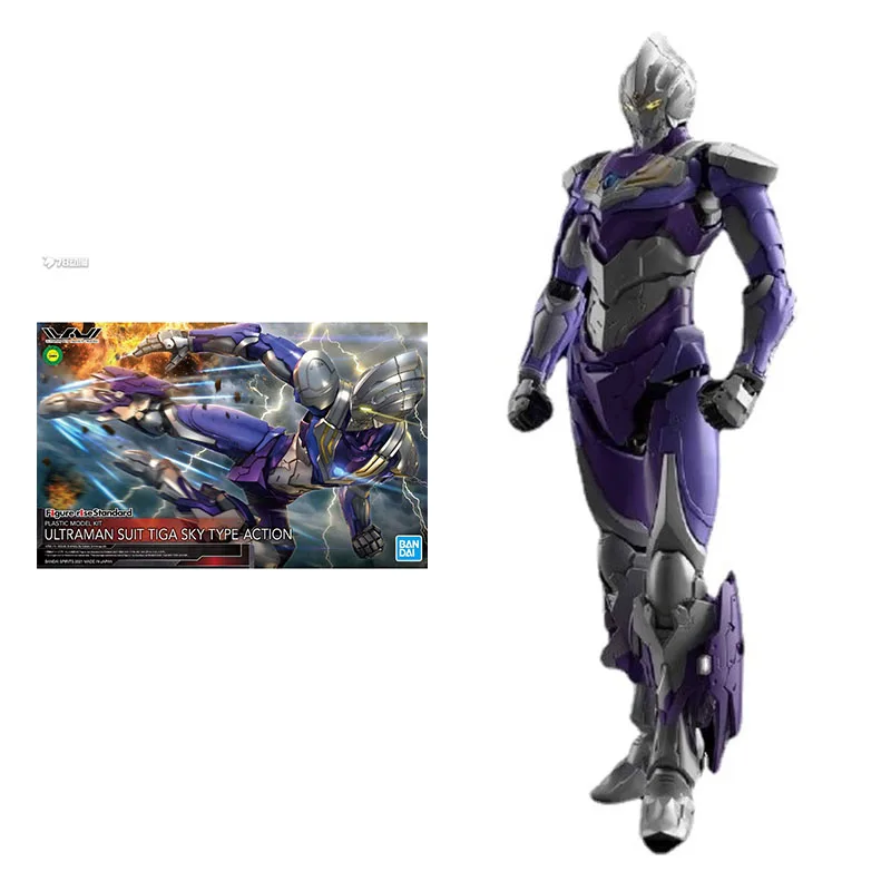

Bandai Ultraman Figure Rise Standard Ultraman Tiga Sky Type Genuine Assembly Model Ornaments Action Toy Figure Toys for Children