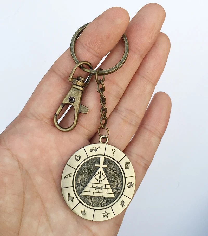 Цепочка из цинкового сплава с изображением знаков зодиака металлический брелок