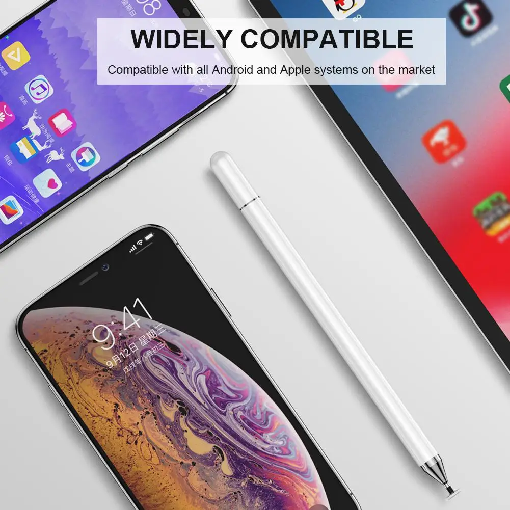 Стилус для IPad, IPhone, IPod, samsung, планшетов, мобильных телефонов, ноутбуков, сенсорных экранов, конденсаторный Универсальный емкостный стилус, ручки