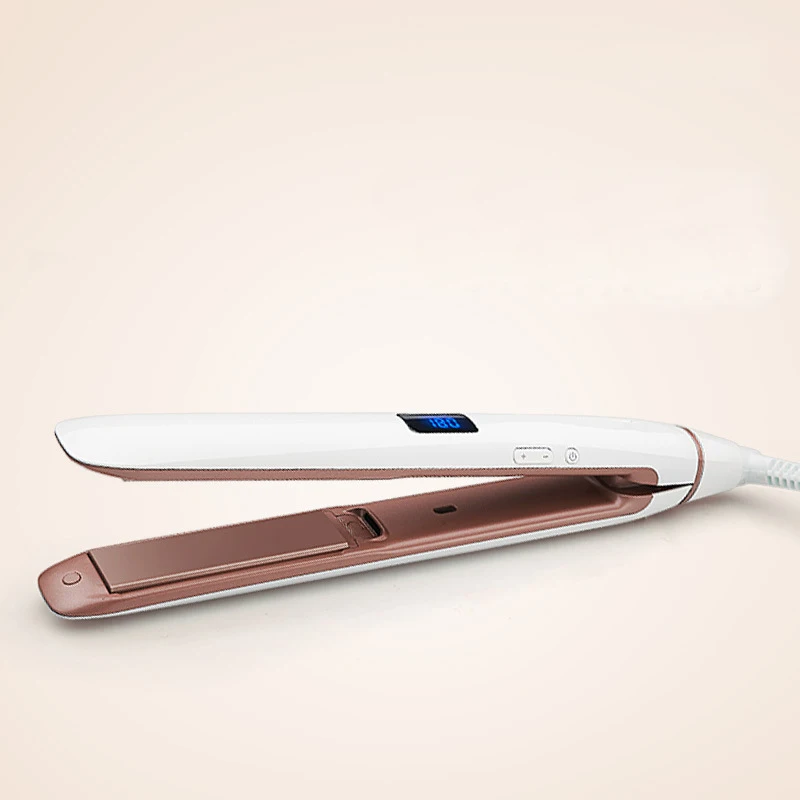 

Professional Ceramic Flat Iron Infrared Hair Straightener, 2 in 1 Dual Voltage Straightening Iron with Adjustable Temperature Co