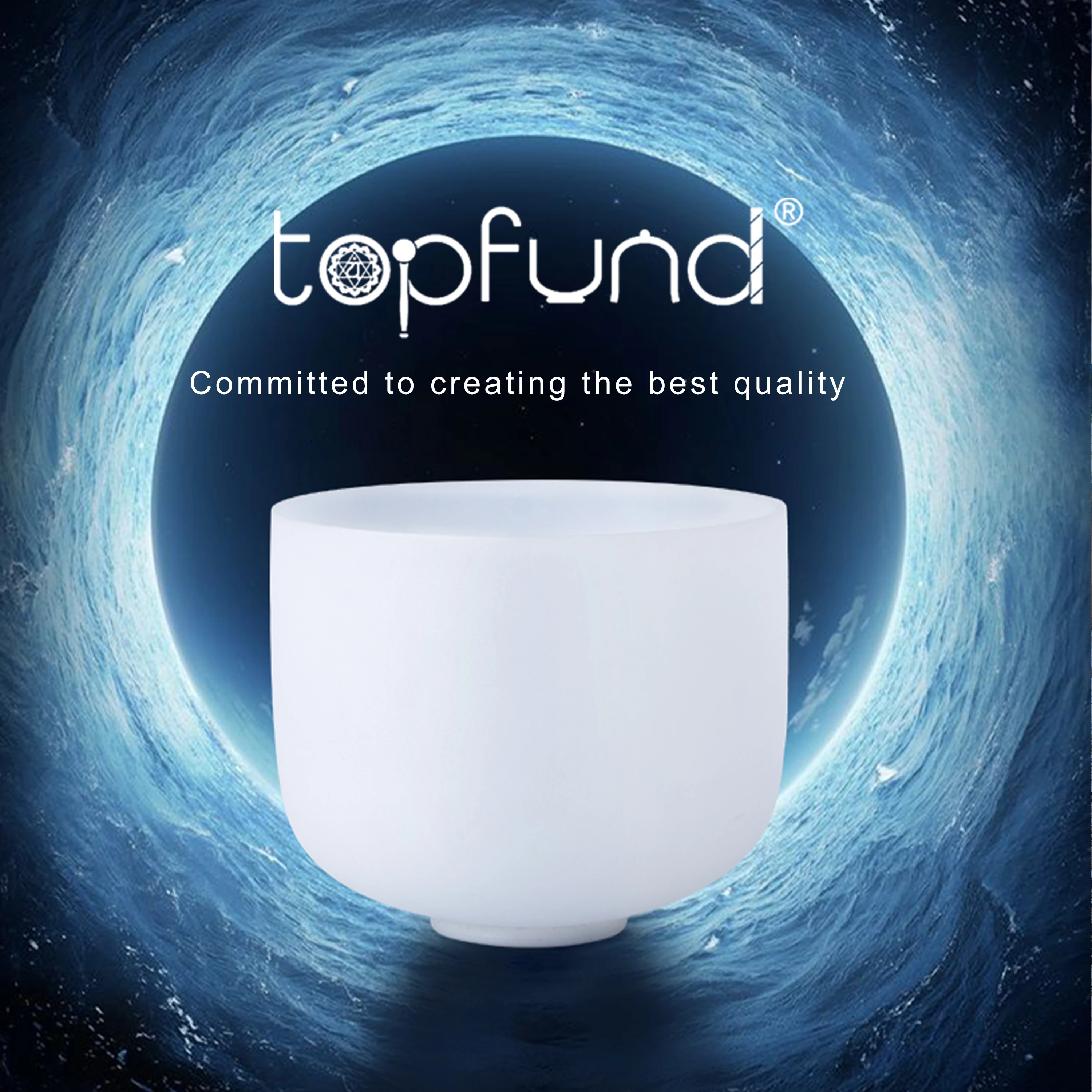 Поющая чакра из матового кварцевого кристалла 10 дюймов|Колокольчики и звонки| |