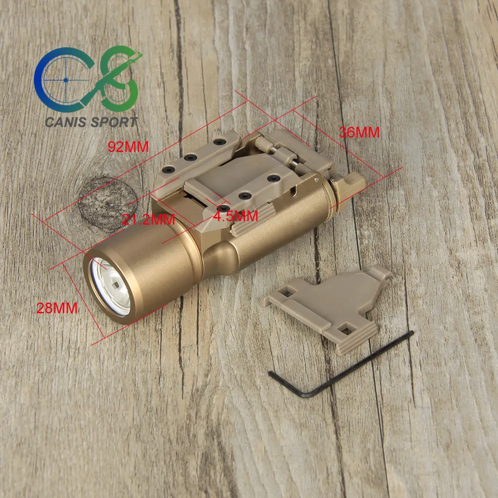 PPT быстроразъемный рельсовый зажим X300 ультра светодиодный светильник для оружия