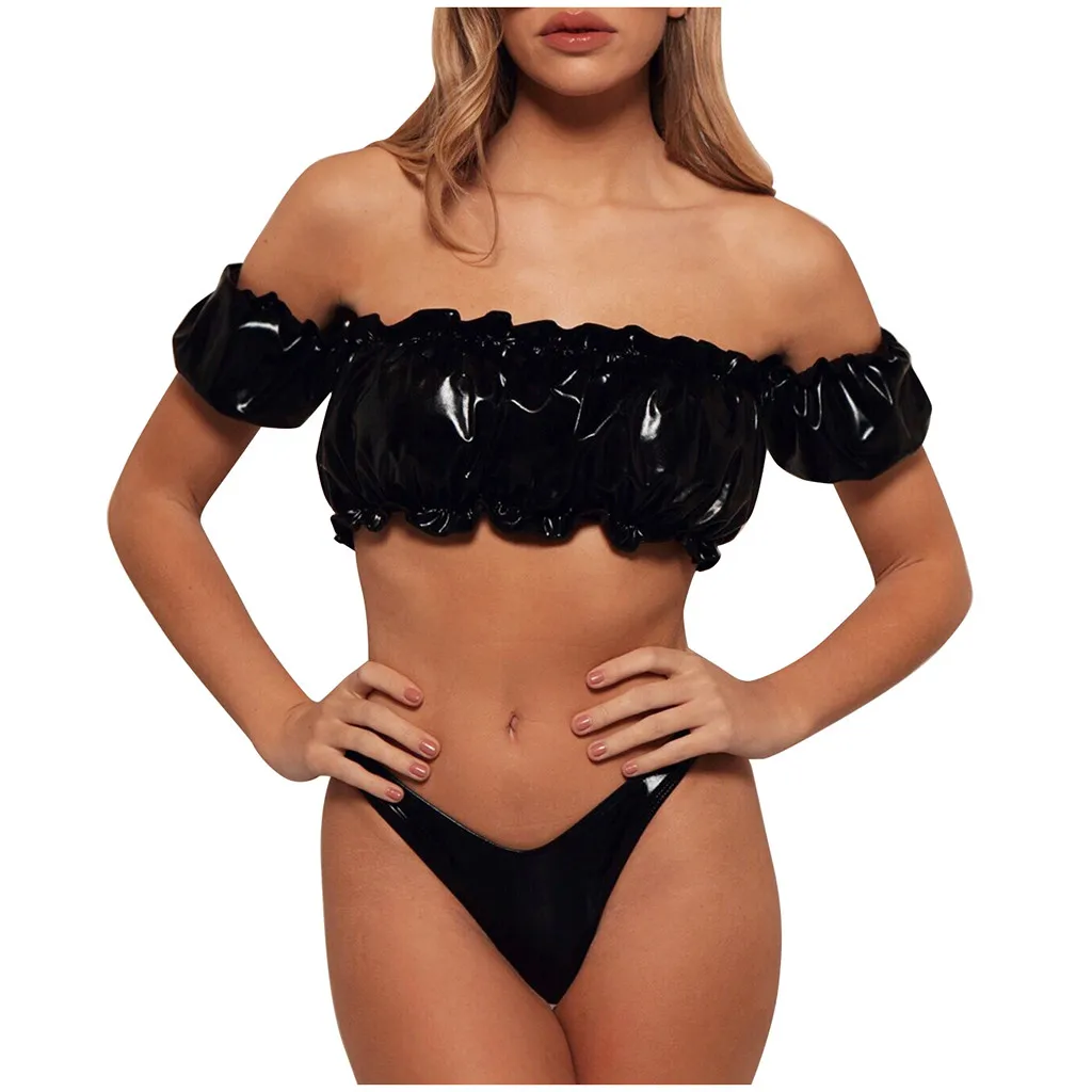 2019 топ продаж сексуальный женский кожаный удлиненный бразильский однотонный