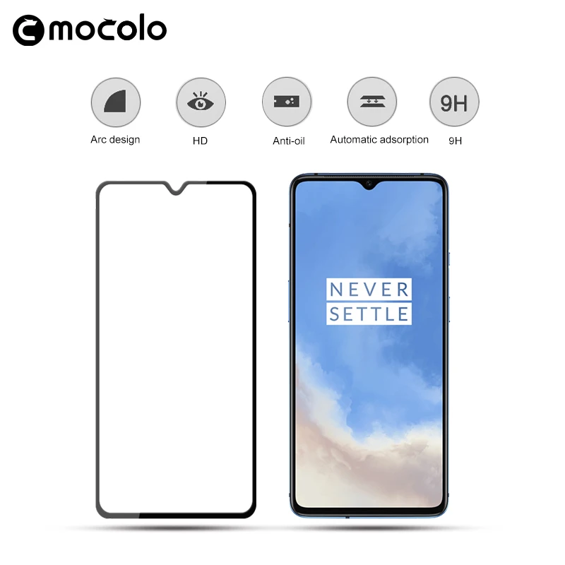 Закаленное стекло mocolo для Oneplus 7T pro защита экрана с полным покрытием 9H пленка oneplus