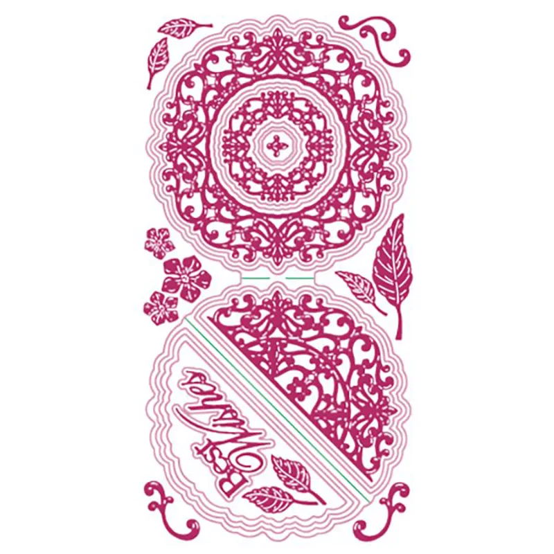 

Wreath window grilles leaves flower letters Metal Cutting Dies Scrapbook Dariy Decoration Stencil Embossing Template DIY