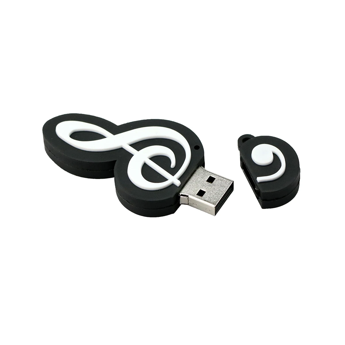 Силиконовый USB флеш накопитель в виде музыкальной ноты 64 ГБ 256 128 32 16 8 Музыкальный 2