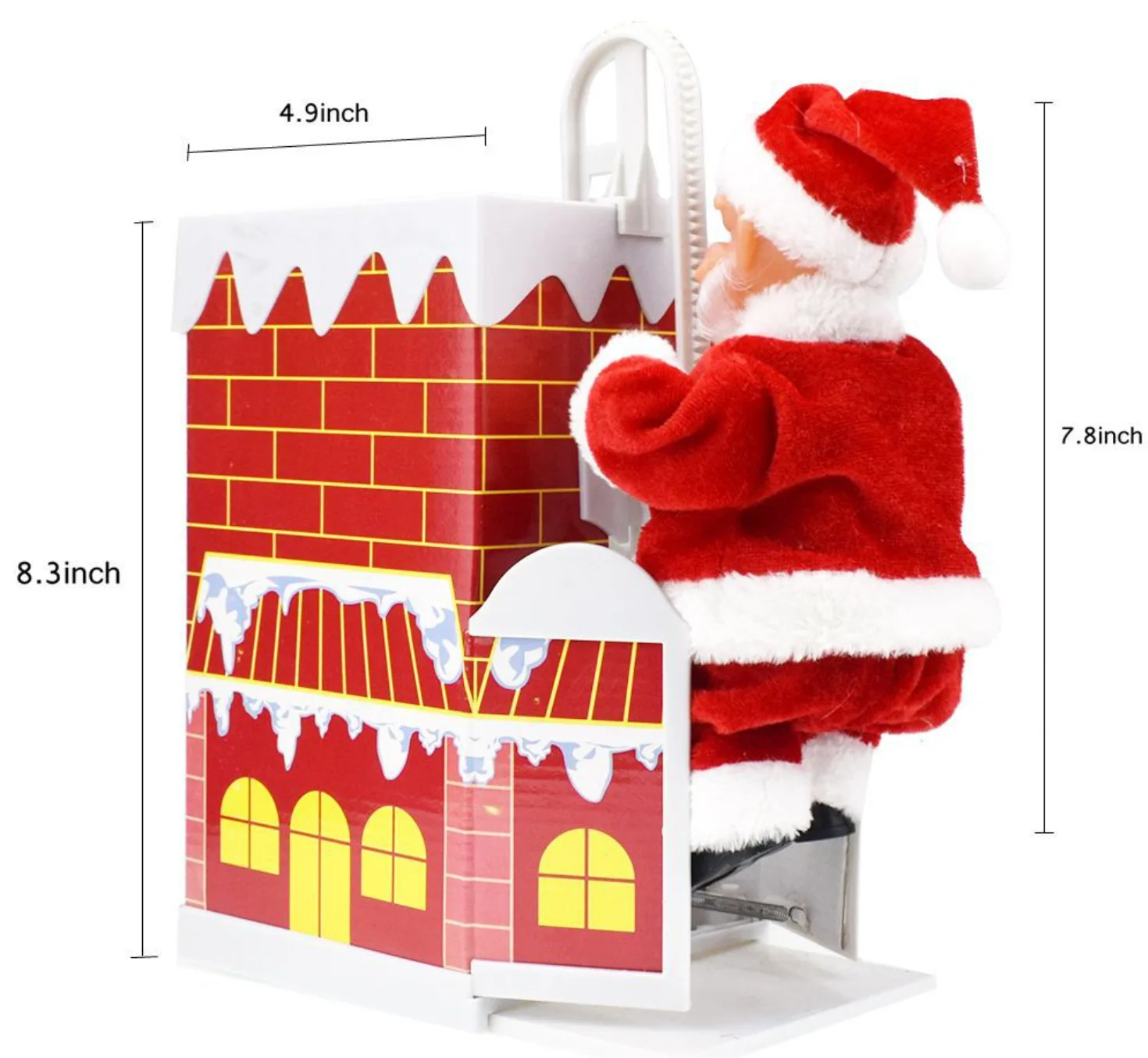 

Claus Over Santa Children's Wall Toys Chimney Will Climb The