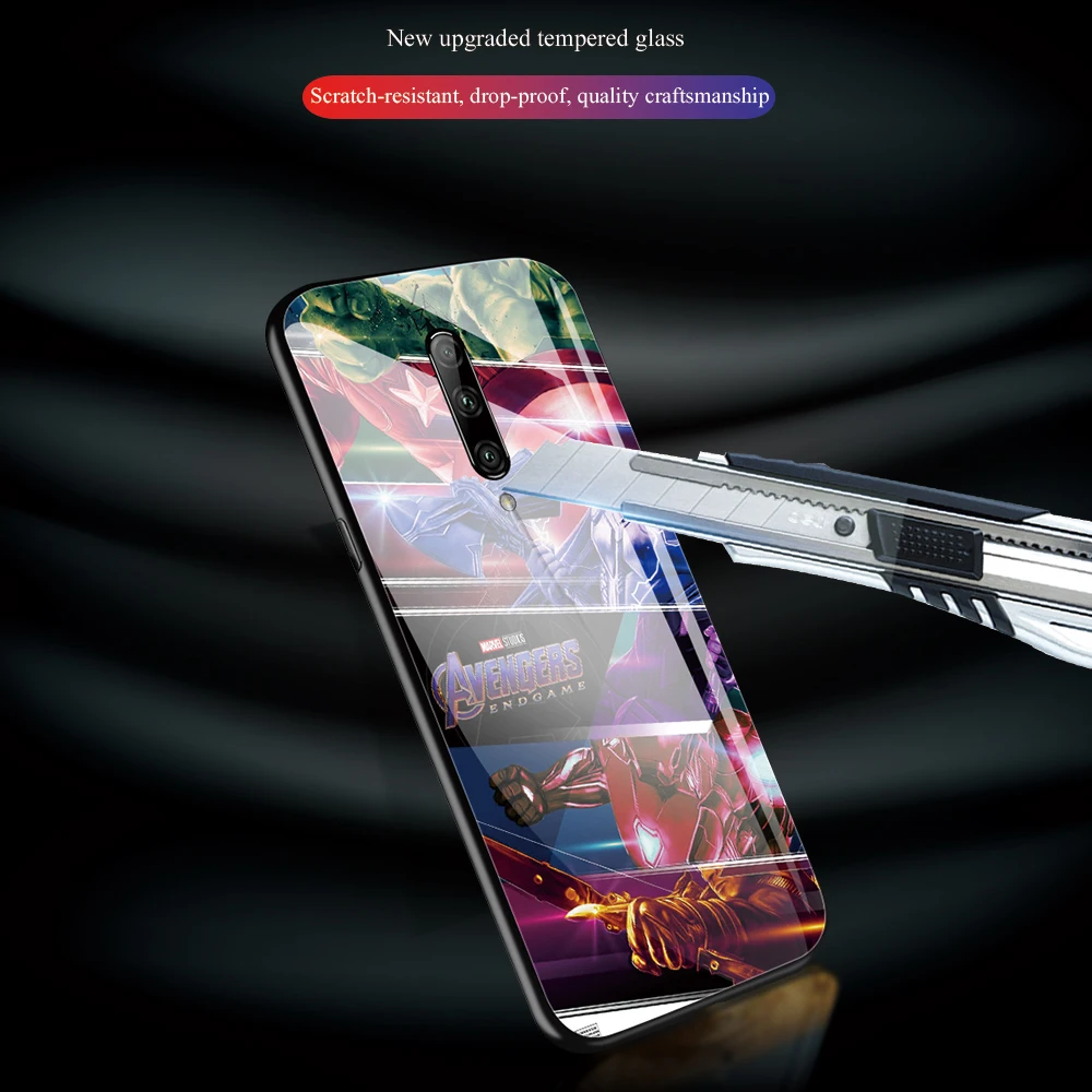 Для One plus 7t Marvel закаленное стекло чехол для Oneplus 1 + 5 5t 6t 7 pro DIY телефона |