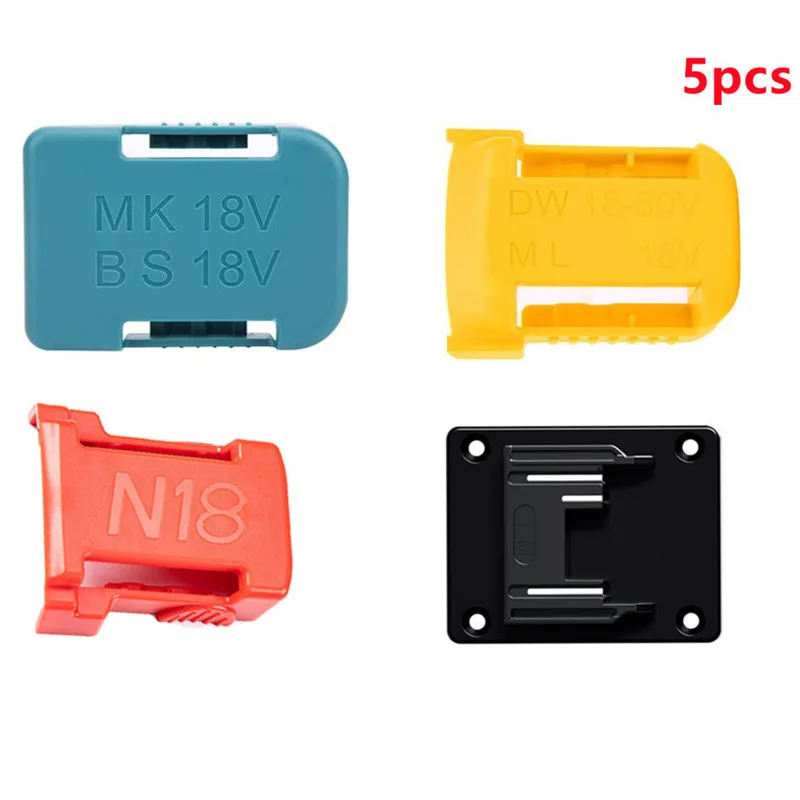 

Новинка 2021, крепежные устройства Makita, Bosch, Dewalt, Milwaukee 18 в, 5 шт., стойка для хранения батарей