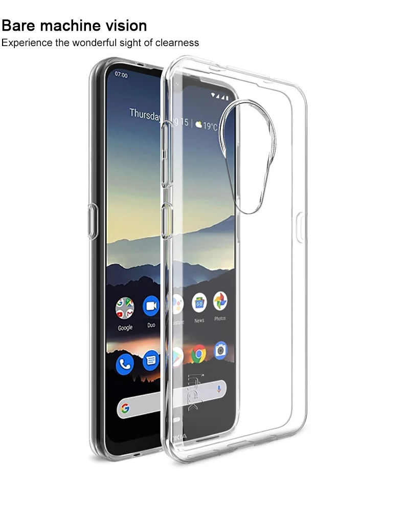 Для Nokia 7,2 чехол для Nokia 6,2 чехол IMAK 1,3 мм утолщение типа UX-5 серия Ударопрочный Мягкий ТПУ задняя крышка