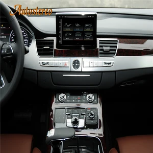 foldable screen radio android 10 0 for audi a8 d4 2009 2017 car multimedia player gps navigation 4g5g lte head unit auto stereo free global shipping