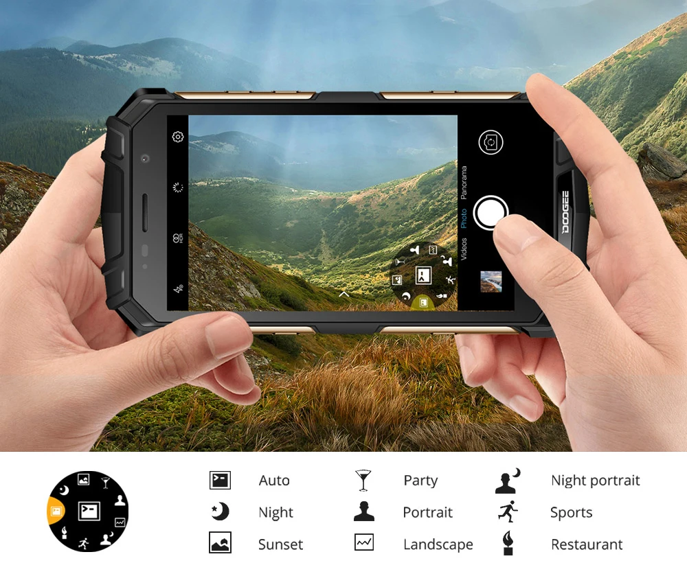 DOOGEE S60 Lite IP68 беспроводной зарядный смартфон 5580 мАч 12V2A Быстрая зарядка 16MP 5,2 ''FHD MTK6750T Восьмиядерный 4 ГБ 32 ГБ NFC телефон