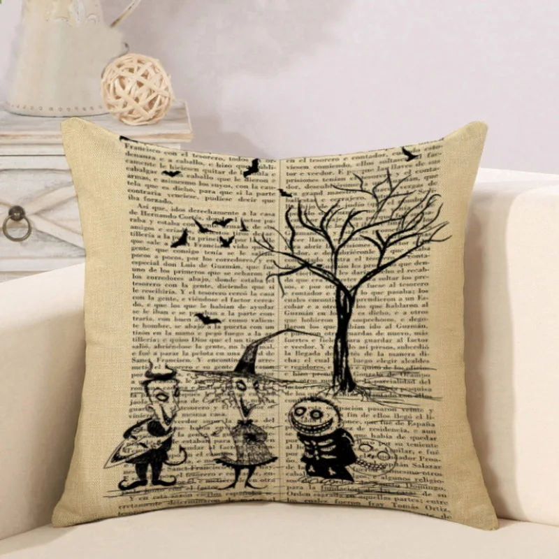 Декоративная подушка 45 х45 см в стиле Хэллоуин|Наволочка| |