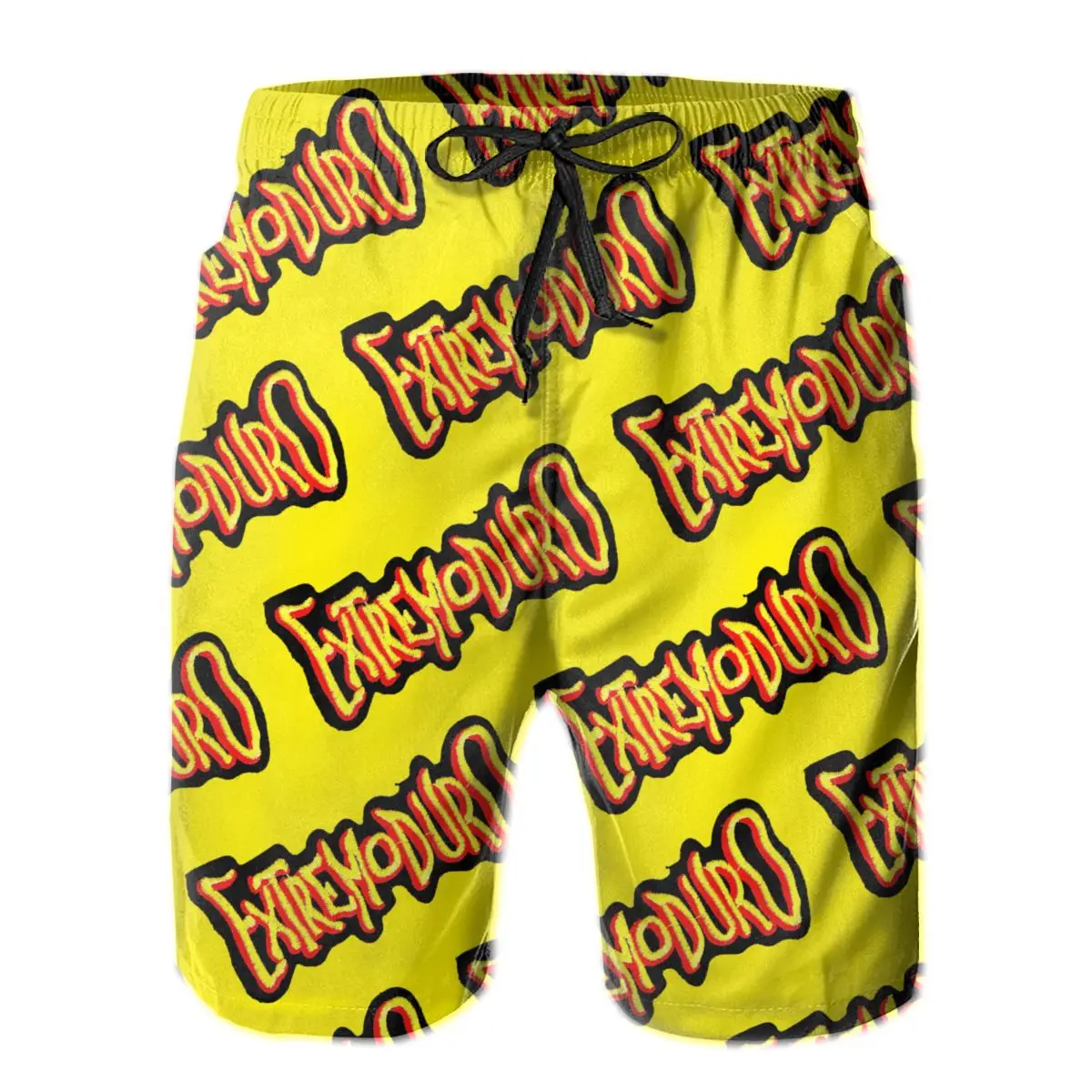 

Causal Breathable Quick Dry Funny Joke R251 Casual Extremoduro- A Spanish Hard Rock Band- Embroidered Iron On Patch Male Shorts