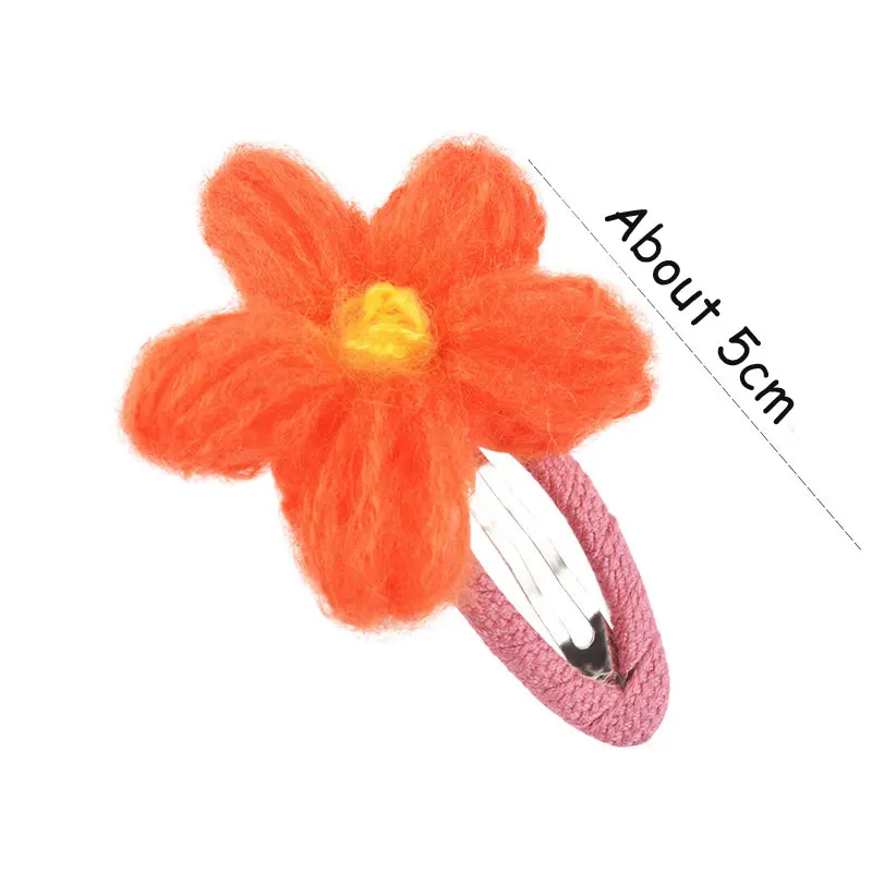 M MISM 2 шт. Хит корейский стиль Осень зима шерсть вязаный крючком сладкий цветок