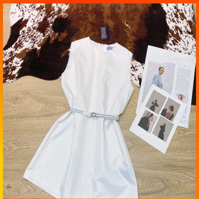 

2021 spring and summer new arrivals classic style undecorated sleeveless dress women
