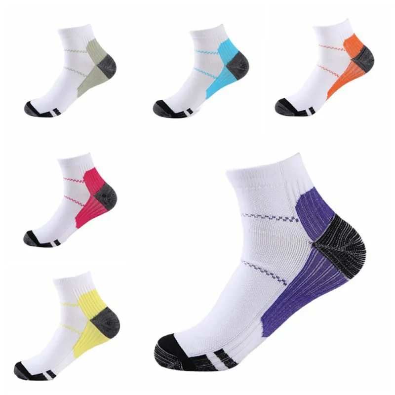 

Men Women Running Foot Compression Socks Fasciitis Heel Spurs Arch Pain Soft Comfortable Short Unisex Sports Pressure Socks
