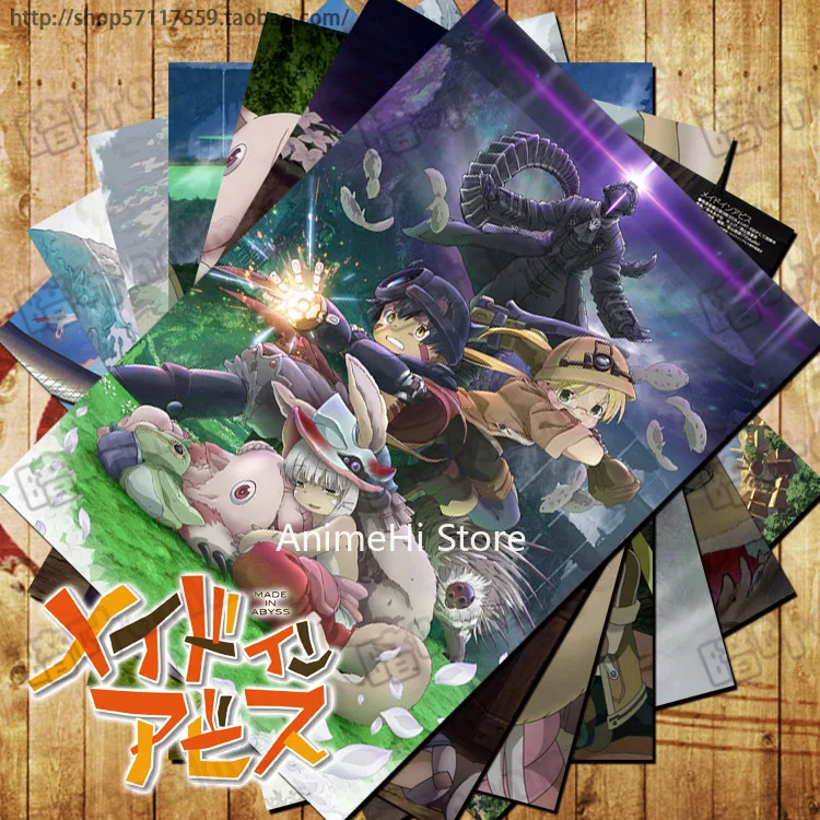 

10 pcs/set Anime MADE IN ABYSS posters Reg Nanachi Riko wall pictures for Colletion A3 42x29CM Stickers