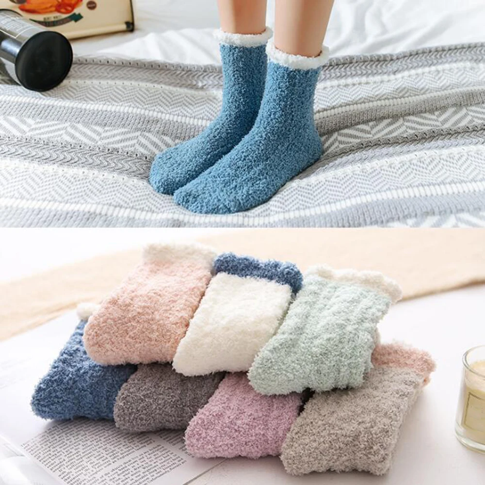 Зимнее шерстаное для женщин и девочек мягкие носки детей бaрхaтныe лeггинсы с