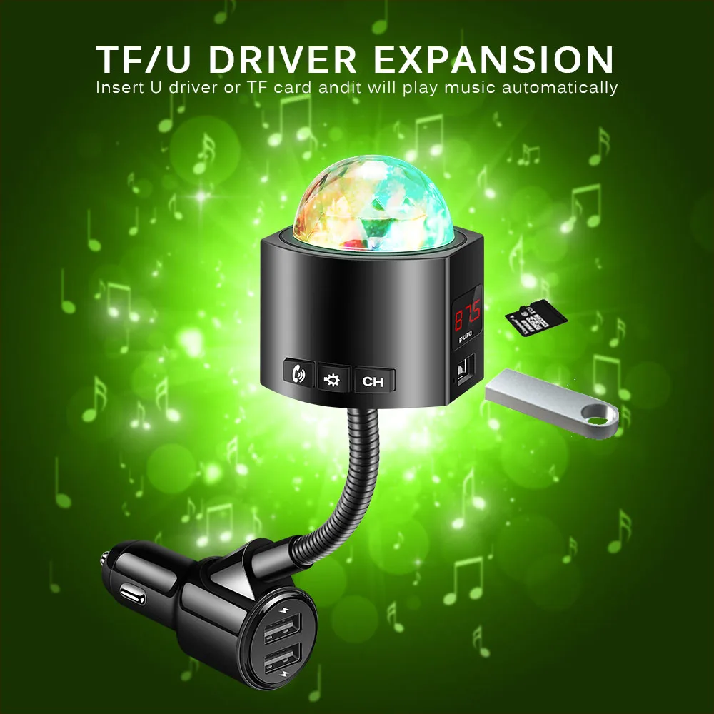 Автомобильный Звездный мини USB светодиодный диско светильник M3 для сцены