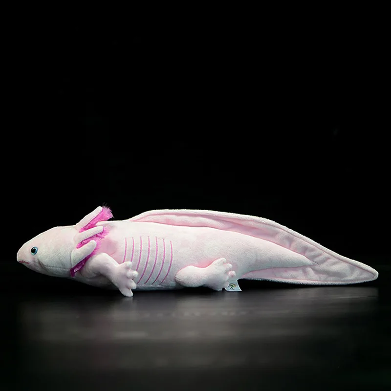 Новая розовая плюшевая игрушка Axolotl 50 см кавайная фигурка мягкая мультяшная