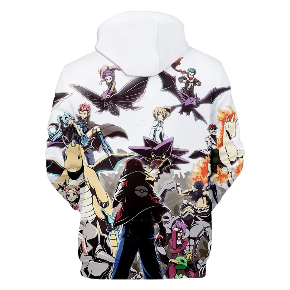 3-20 Years Hoodies Pokemon Umbreon Pikachu 3D Printed Hoodie Boys Girls Harajuku Sweatshirt Streetwear Jacket Coat Kids Clothes