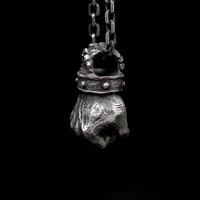 fine handmade fist hammering gesture pendant mens and womens jewelry accessories necklace