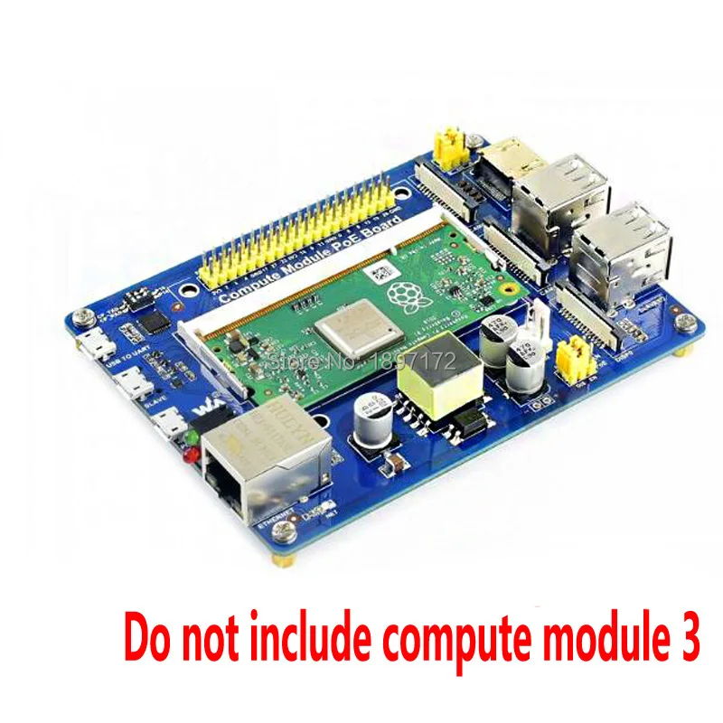 Компьютерный модуль io board с функцией poe для raspberry pi см3/cm3l/см3 plus/см3 plus