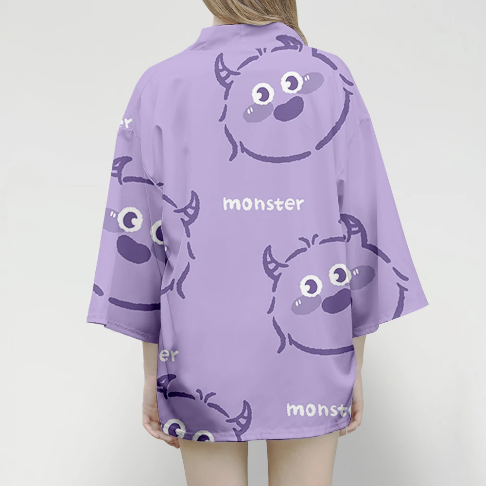 Футболка-кимоно для мужчин и женщин стильный Повседневный Топ в стиле Харадзюку