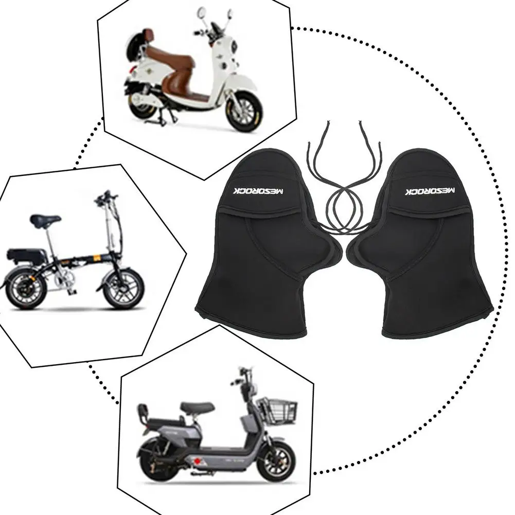 

Motorcycle Supplies Touch-Friendly Snowmobile Handlebar Gloves Windproof Waterproof Warm Electric Handle Cover Motorcycle Cover